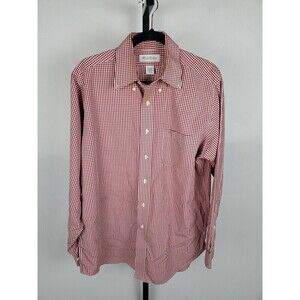Brooks Brothers Shirt Mens 16-34/35 Long Sleeve Plaid Button Down Preppy